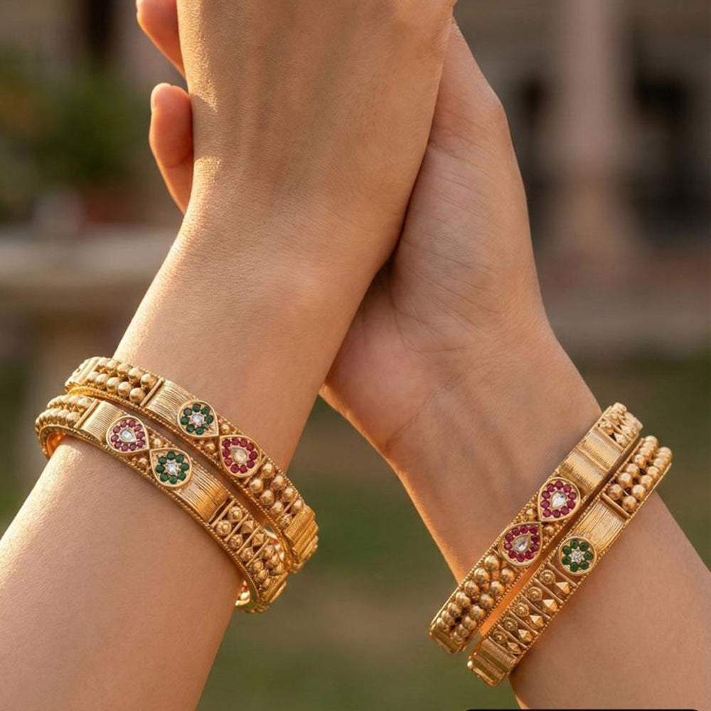 Jewel Addiction Royal Pota Stone Bangles Set
