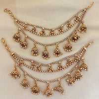 Jewel Addiction Traditional Copper Finish Pearl Multi Layer Kan Chain
