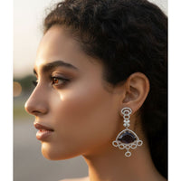 Jewel Addiction Glamorous American Diamond Dangler Earrings