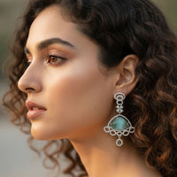 Jewel Addiction Glamorous American Diamond Dangler Earrings