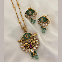 Jewel Addiction Pota Stone And Pearl Designer Pendant Set