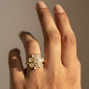 Jewel Addiction Pota Stone And Austrian Designer Finger Ring