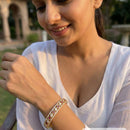 Jewel Addiction Designer Polki Kundan Stone Bangles Set 