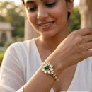Jewel Addiction Polki Kundan Designer Openable Bracelet