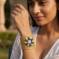 Jewel Addiction Kundan Designer Openable Bracelet