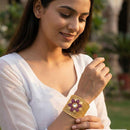 Jewel Addiction Kundan Designer Openable Bracelet