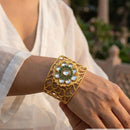 Jewel Addiction Kundan Designer Openable Bracelet