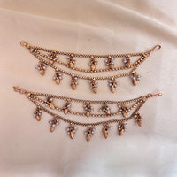 Jewel Addiction Traditional Copper Finish Pearl Multi Layer Kan Chain