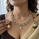 Jewel Addiction Luxury Pota Stone And Pearl Necklace Set