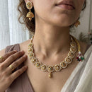 Jewel Addiction Luxury Pota Stone And Pearl Necklace Set