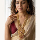 Jewel Addiction Luxury Pota Stone And Pearl Necklace Set