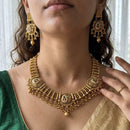 Jewel Addiction Luxury Pota Stone And Pearl Necklace Set