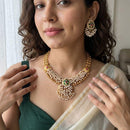 Jewel Addiction Elegance Pota Stone And Pearl Necklace Set