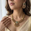 Jewel Addiction Elegance Pota Stone And Pearl Necklace Set