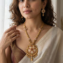 Jewel Addiction Designer Pota Stone And Beads Necklace Set