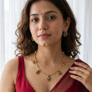 Jewel Addiction Designer Pota Stone Necklace Set