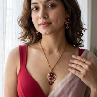 Jewel Addiction Designer Pota Stone And Beads Necklace Set
