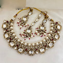 Jewel Addiction Royal Polki Kundan Stone Pearl And Beads Necklace Set
