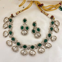 Jewel Addiction Royal Polki Kundan Stone Necklace Set