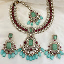 Jewel Addiction Royal Polki Kundan Stone Pearl And Beads Necklace Set