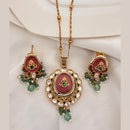 Jewel Addiction Pota Stone And Pearl Designer Pendant Set