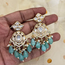Jewel Addiction Designer Polki Kundan Stone And Beads Dangler Earrings