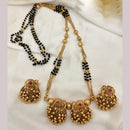 Jewel Addiction Pota Stone And Pearl Designer Elephant Motif Mangalsutra