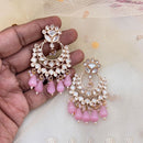 Jewel Addiction Designer Polki kundan Stone And Beads Dangler Earrings