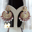 Jewel Addiction Designer Polki kundan Stone And Beads Dangler Earrings