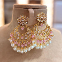 Jewel Addiction Designer Polki kundan Stone And Beads Dangler Earrings