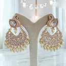 Jewel Addiction Designer Polki kundan Stone And Beads Dangler Earrings