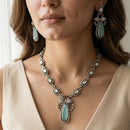 Jewel Addiction Classic Polki Kundan Stone Necklace Set