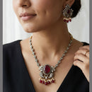 Jewel Addiction Classic Polki Kundan Stone Necklace Set