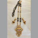 Jewel Addiction Pota Stone And Pearl Designer Black Beads Mangalsutra