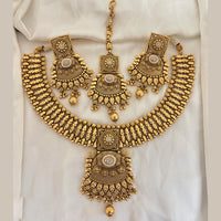 Jewel Addiction Traditional Pota Stone And Beads Necklace Set