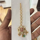 Jewel Addiction Graceful Pota Stone And Pearl Maangtikka