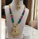 Jewel Addiction Traditional Pota Stone And Beads Long Necklace Set