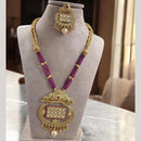 Jewel Addiction Traditional Pota Stone And Beads Long Necklace Set