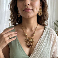 Jewel Addiction Stunning Pota Stone And Pearl Designer Jewellery Set