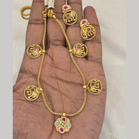 Jewel Addiction Traditional Pota Stone And Pearl Necklace Set