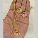 Jewel Addiction Traditional Pota Stone And Pearl Necklace Set