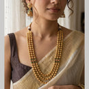 Jewel Addiction Designer Pota Stone And Beaded Long Necklace Set for Women