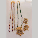 Jewel Addiction Designer Elephant And Pearl Necklace Set for Women