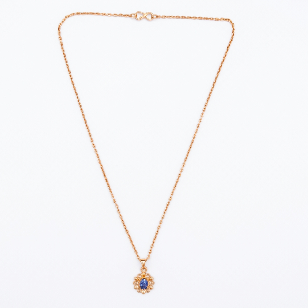 Urthn Crystal Stone Chain Pendant For Women/ Girls(Pack of 12)