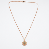 Urthn Crystal Stone Chain Pendant For Women/ Girls(Pack of 12)