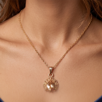  Urthn Crystal Stone Chain Pendant For Women/ Girls
