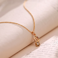 Urthn Gold Plated Assorted Colors Stylish Chain Pendant For Women & Girls (Pack of 12)