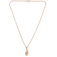Urthn Rose Gold Plated Chain Pendant For Women/ Girls(Pack of 12)