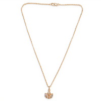 Urthn Rose Gold Plated Chain Pendant For Women/ Girls(Pack of 12)