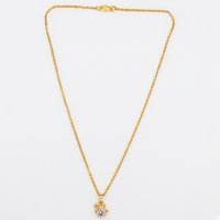 Urthn Crystal Stone Duck Chain Pendant For Women/ Girls(Pack of 12)